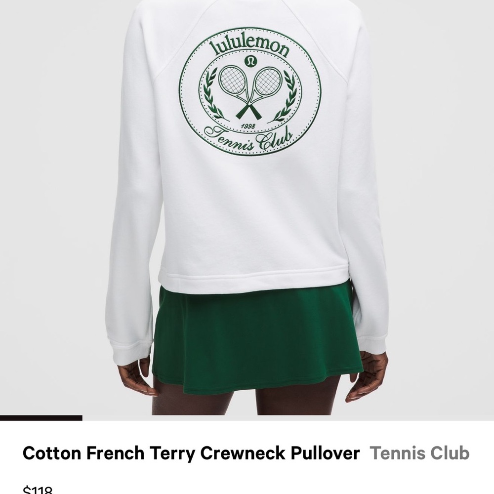 Lululemon Tennis Club -crewneck pullover